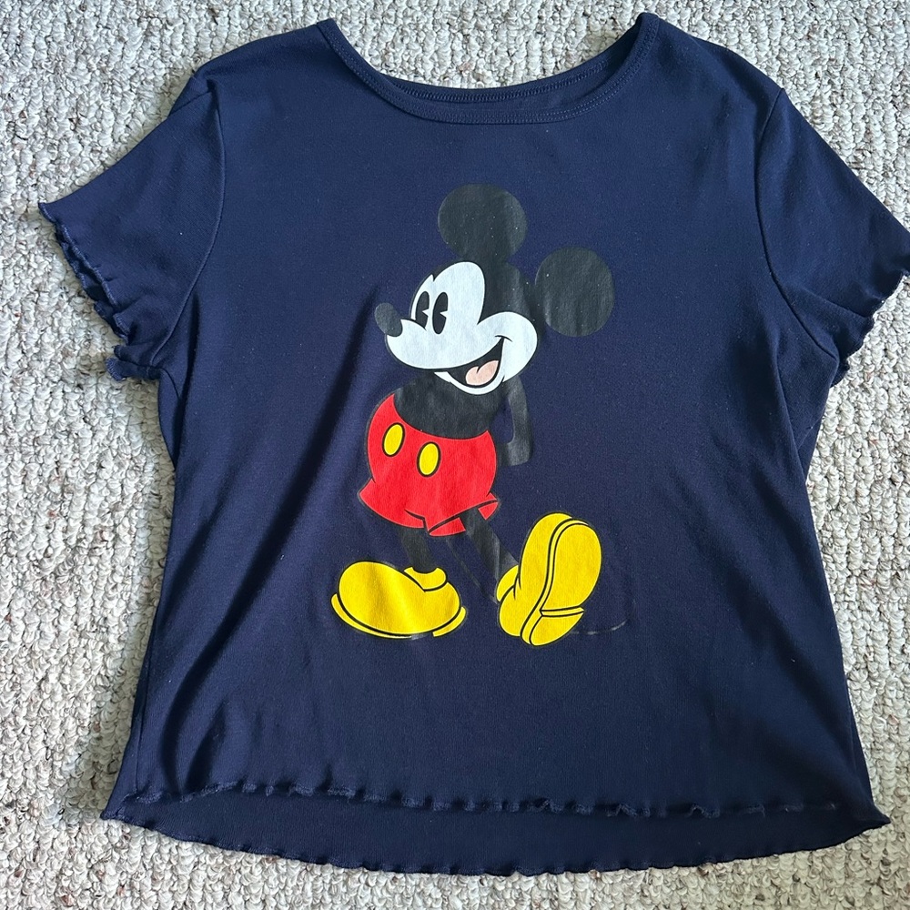 Navy Blue Mickey Mouse T-shirt